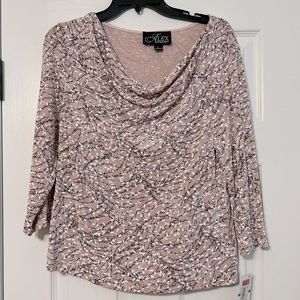 NWT!! Alex Evening glittery blouse